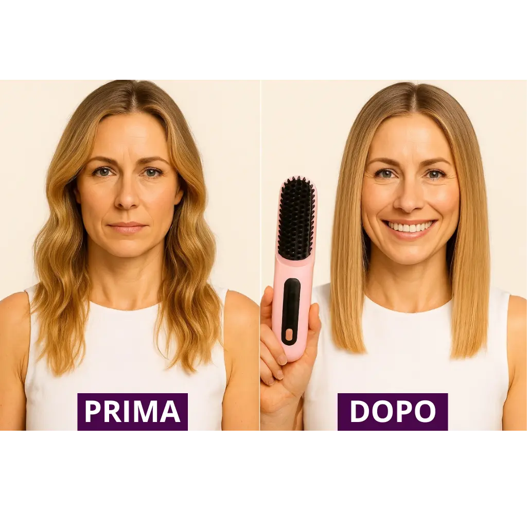 Limpìda Pro - Spazzola Lisciante Portatile