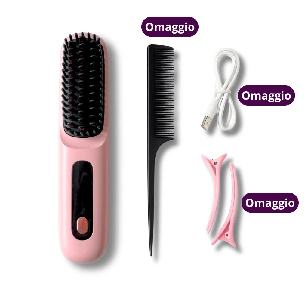 Limpìda Pro - Spazzola Lisciante Portatile